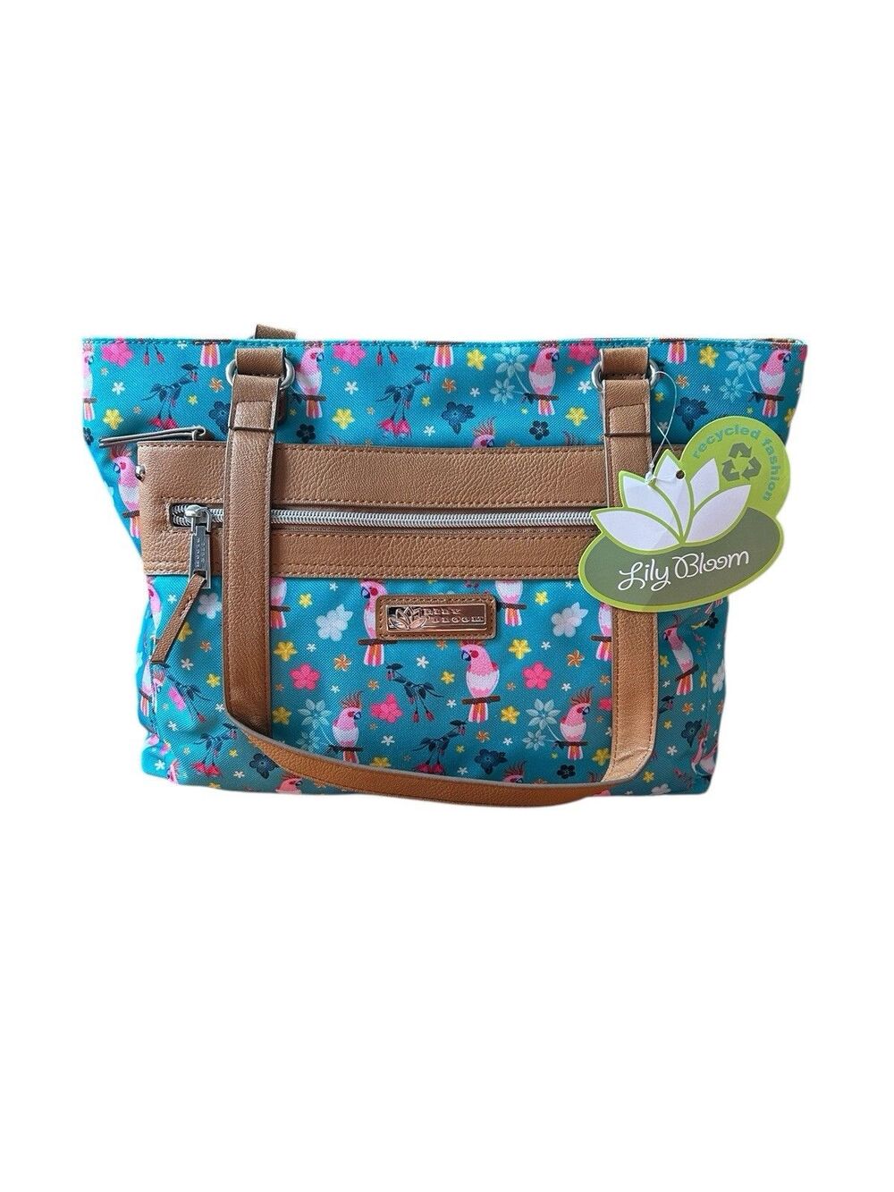Lily Bloom Parrots In Paradise Dakota Tote Purse NWT MSRP $69 Eco Friendly.